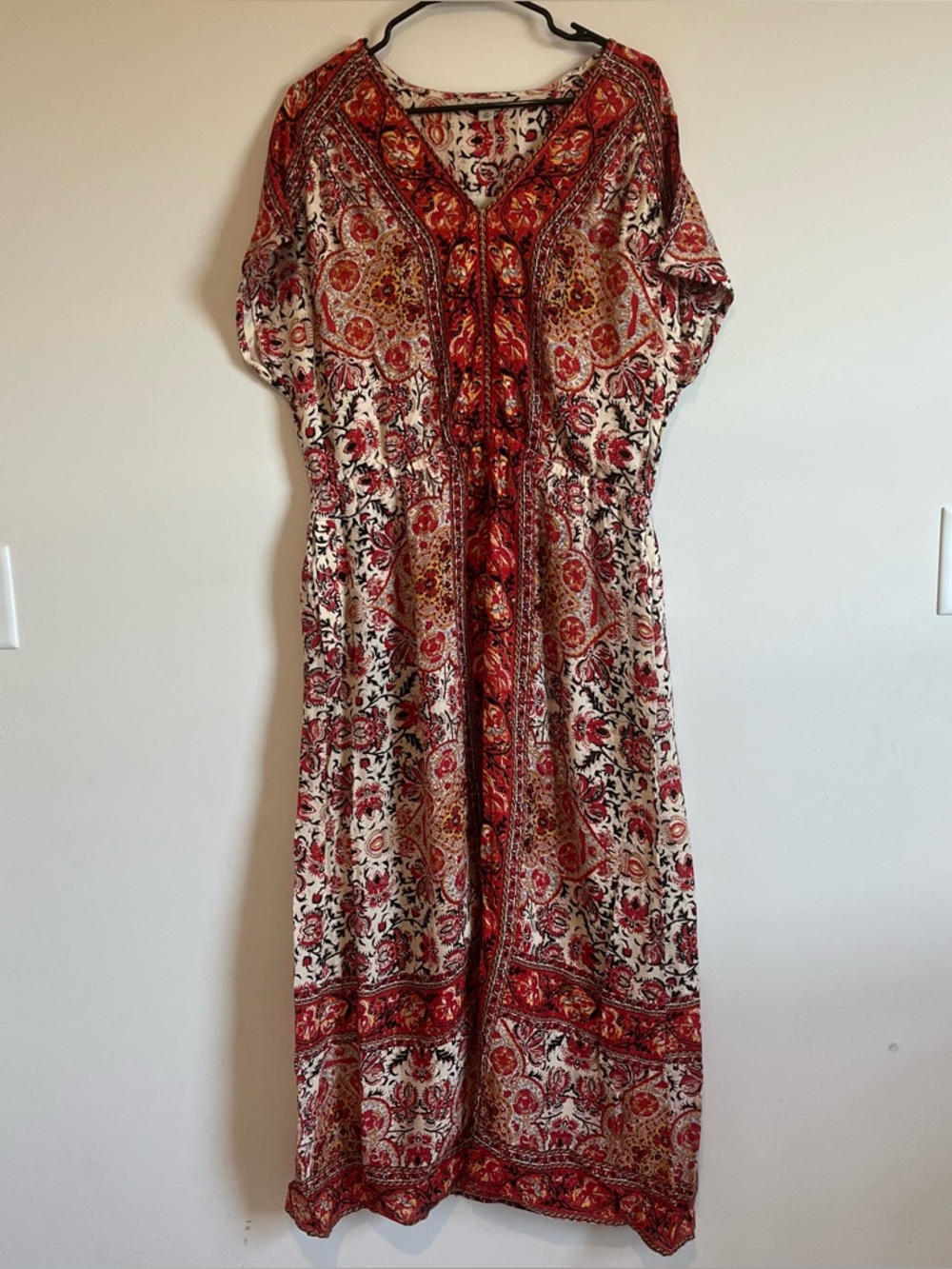Lucky Brand Paisley Bohemian Maxi Dress- XL